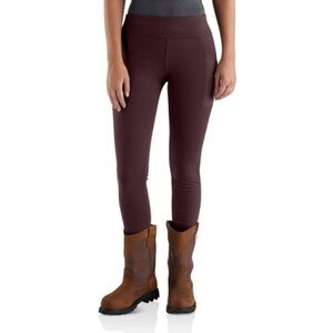 Women’s CARHARTT XS Pull-On Leggings in Deep Burgundy